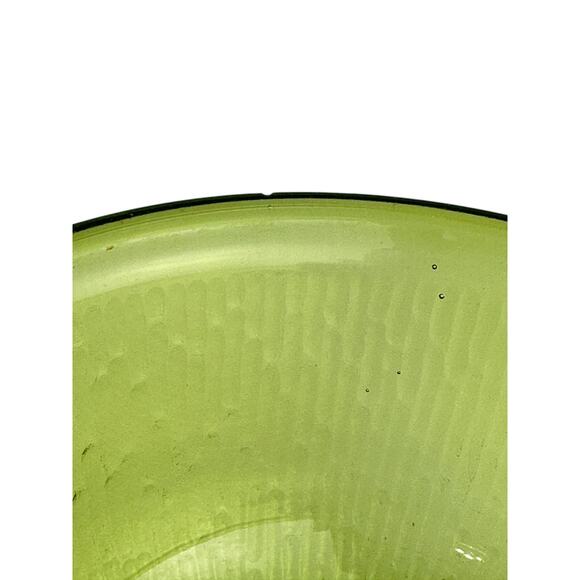 Bartlett Collins Old Hickory Green Glass Mixing Bowl Small Size Textured Vintage - Picture 2 of 16